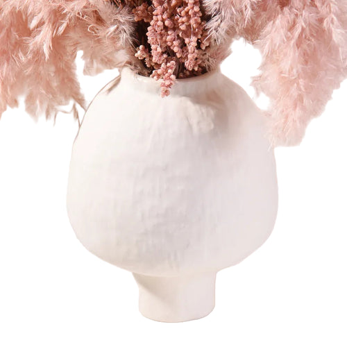 Ceramic Vase Hand Made Grain Crude Pottery Flower Vase Floral Arrangement Accessories Ceramic Handicraft Home Decoration