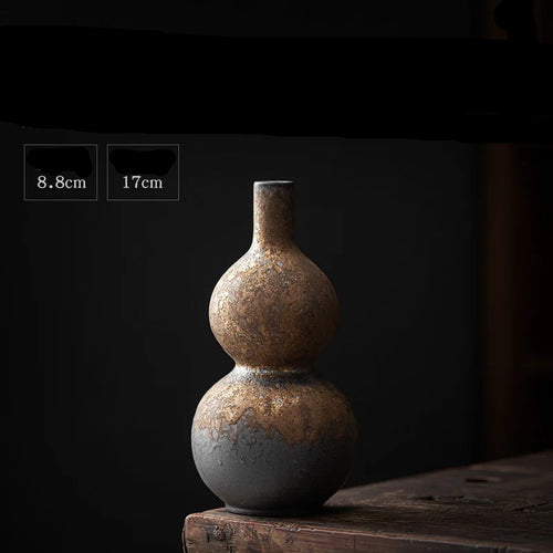 Coarse Dark Ceramic Pottery Dry Flower Vase - The Finishing Touch Decor