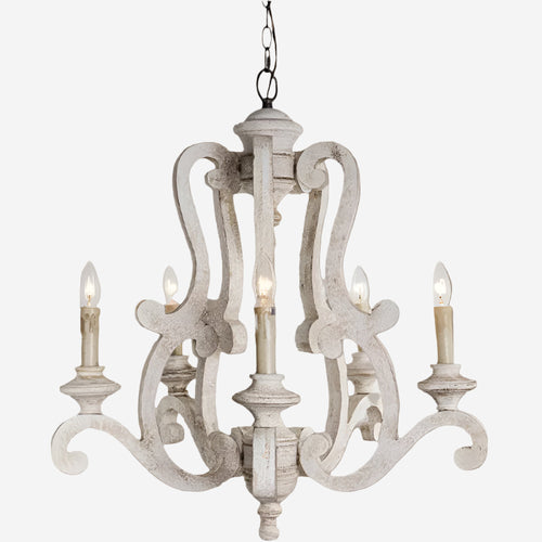 Farmhouse Wooden Lighting Vintage Chandelier - The Finishing Touch Decor