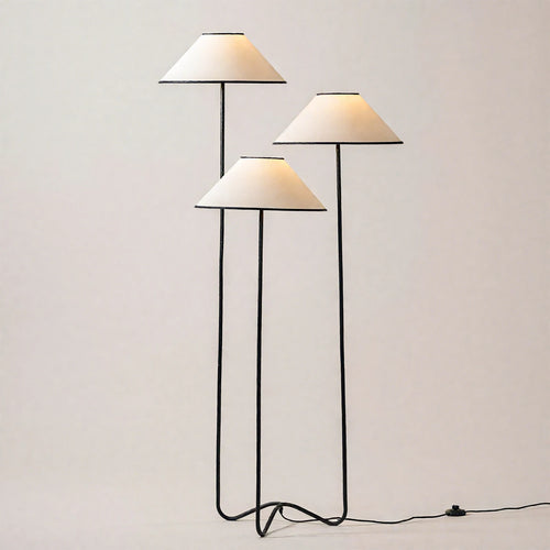 Minimalist Japanese Wabi Sabi Triple Floor Lamp - The Finishing Touch Decor