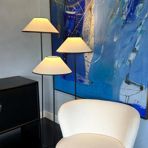 Minimalist Japanese Wabi Sabi Triple Floor Lamp - The Finishing Touch Decor