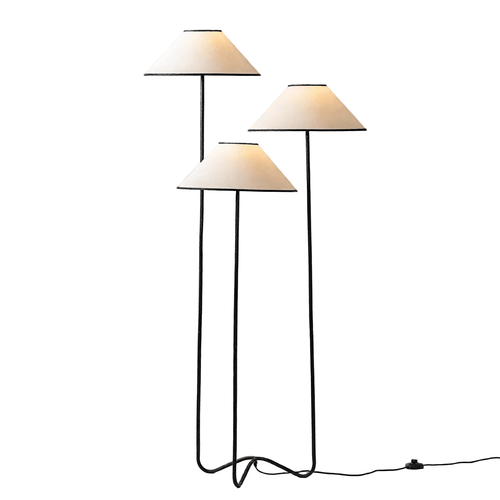 Minimalist Japanese Wabi Sabi Triple Floor Lamp - The Finishing Touch Decor
