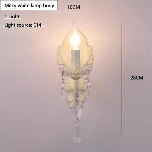 French White Crystal Retro Chancelier and Sconce Lighting - The Finishing Touch Decor