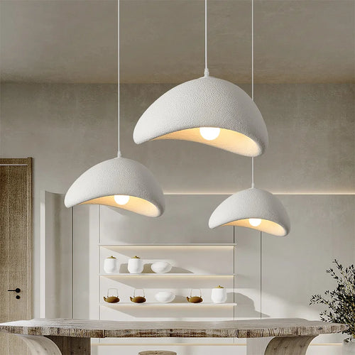 Oval Mushroom Cap Wabi Sabi Pendant Chandelier - The Finishing Touch Decor