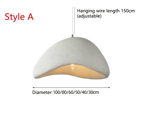 Oval Mushroom Cap Wabi Sabi Pendant Chandelier - The Finishing Touch Decor