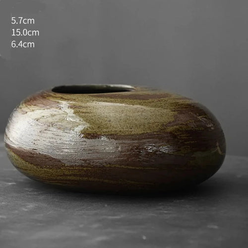 Brushed Terracotta Japanese Style Minimalist Vases - The Finishing Touch Decor