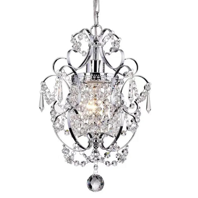 Chrome Mini Crystal Pendant Chandelier Pendant Light - The Finishing Touch Decor