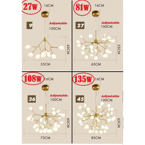 Modern Firefly Light Stylish Tree Branch Chandelier - The Finishing Touch Decor