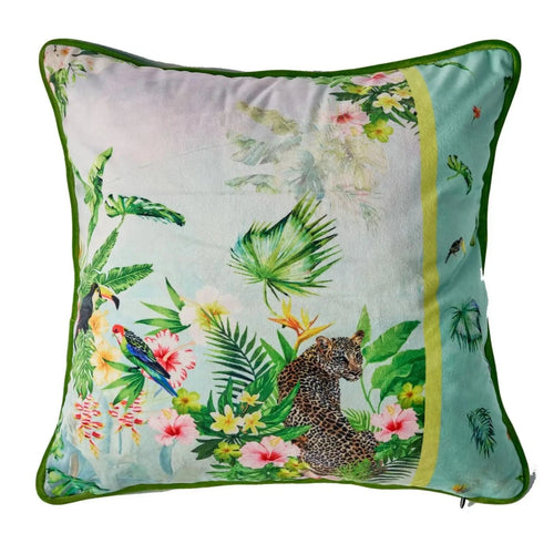 Jungle Leopard Print Velvet Throw Pillow Covers - The Finishing Touch Decor