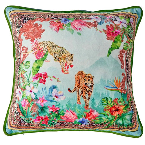 Jungle Leopard Print Velvet Throw Pillow Covers - The Finishing Touch Decor