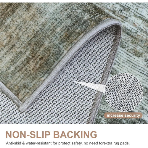 Modern Low Pile Grey Beige Neutral 9x12' Area Rug - The Finishing Touch Decor