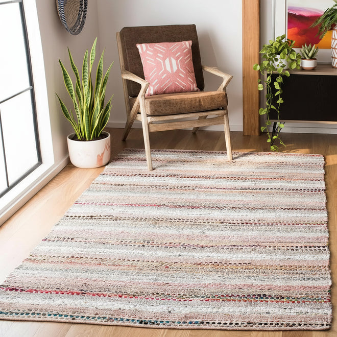 Woven Handmade Bohemian Stripe Area Rug - 8' X 10' - The Finishing Touch Decor