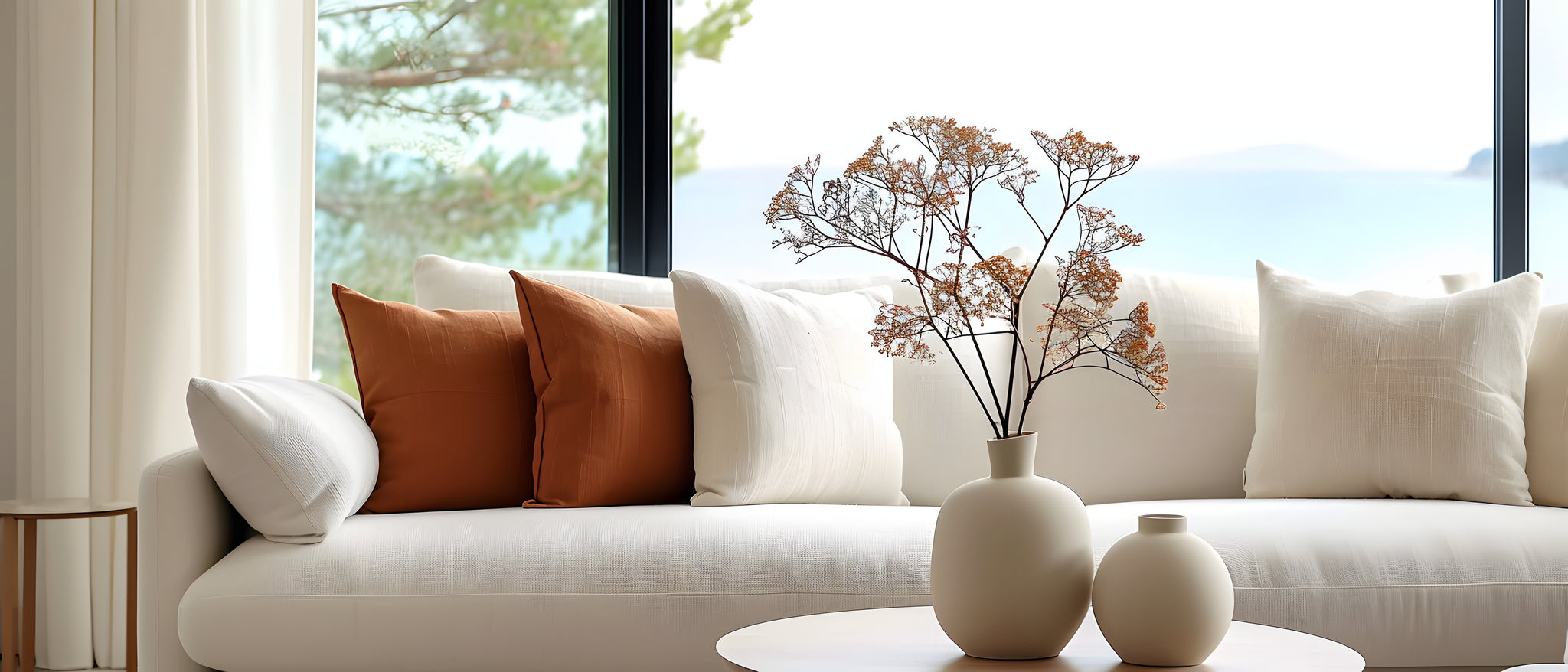 Modern Decor Vases and Pillows