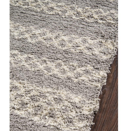 Contemporary Rectangle Area Rug, Grey, 7'10" X 9'10"
