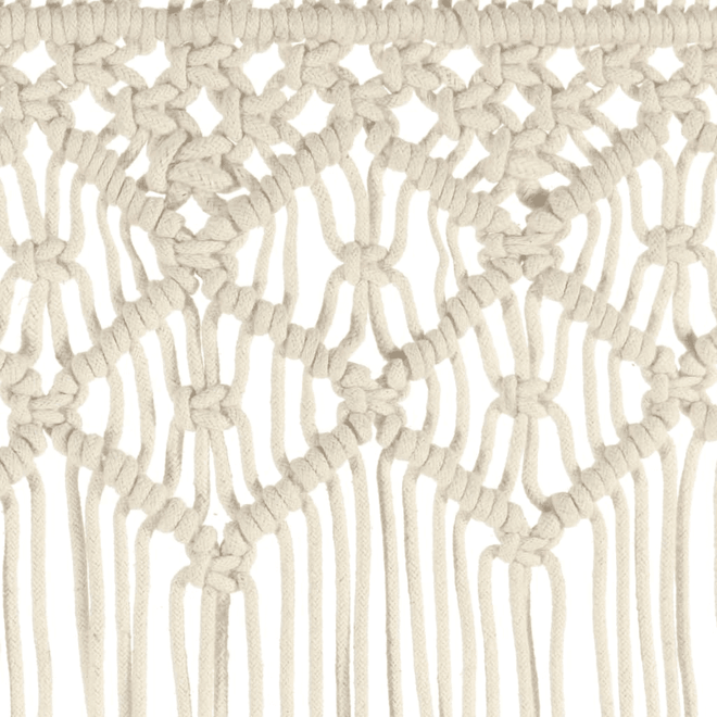 Beige Boho Large String Macrame Door Curtain - The Finishing Touch Decor