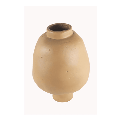 Decorative Vase Eco-Friendly Vessel Beige - The Finishing Touch Decor
