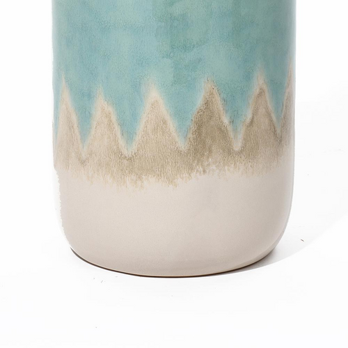 Ocean Ombre Shades Tall Stoneware Coastal Vase - The Finishing Touch Decor