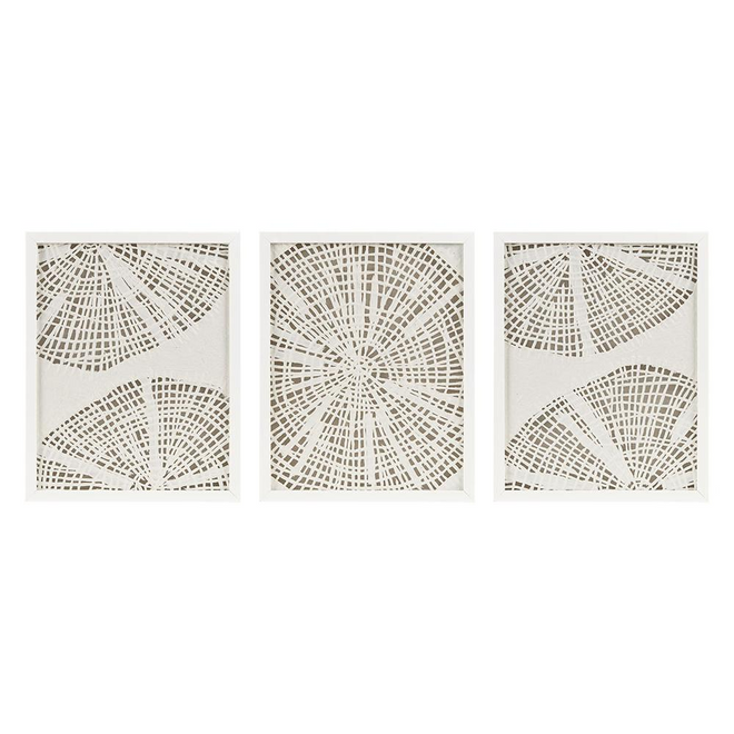 Framed Rice Paper 3-piece Relief Shadowbox Wall Decor Set - The Finishing Touch Decor