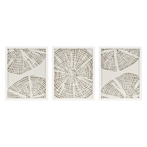 Framed Rice Paper 3-piece Relief Shadowbox Wall Decor Set - The Finishing Touch Decor