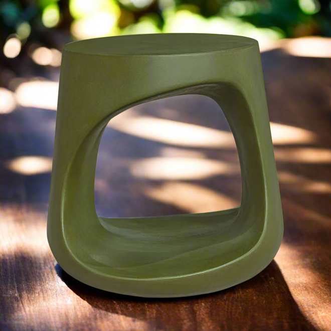 Green Garden Rothko Outdoor Concrete Table Stool