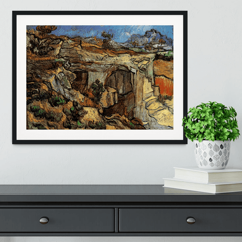 Entrance to a Quarry near Saint-Remy by Van Gogh Framed Print