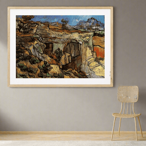 Entrance to a Quarry near Saint-Remy by Van Gogh Framed Print