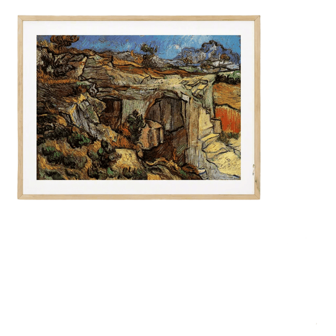Van Gogh Entrance to a Quarry near Saint-Remy Framed Print