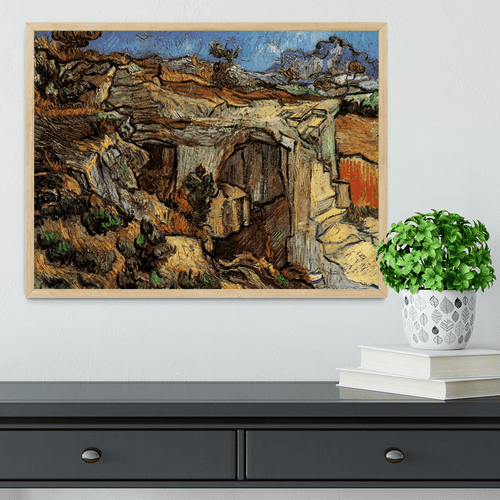 Entrance to a Quarry near Saint-Remy by Van Gogh Framed Print