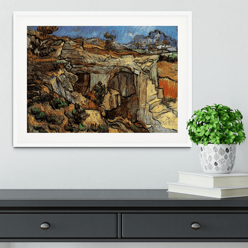 Entrance to a Quarry near Saint-Remy by Van Gogh Framed Print