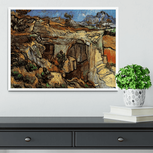 Entrance to a Quarry near Saint-Remy by Van Gogh Framed Print