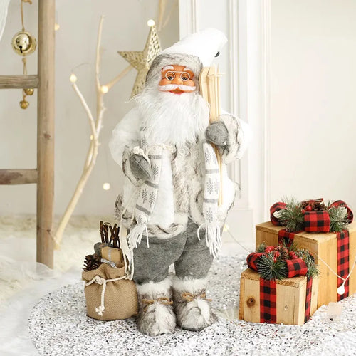 Large Santa Claus Merry Christmas Knit Doll