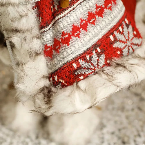 Large Santa Claus Merry Christmas Knit Doll