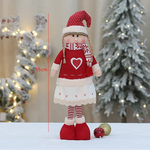 Large Santa Claus Merry Christmas Knit Doll