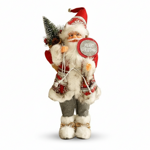 Large Santa Claus Merry Christmas Knit Doll
