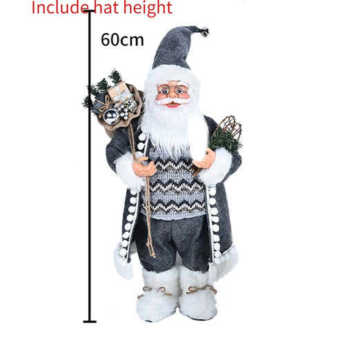 Large Santa Claus Merry Christmas Knit Doll