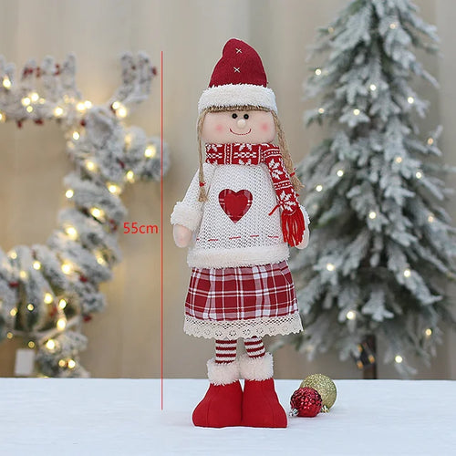 Large Santa Claus Merry Christmas Knit Doll
