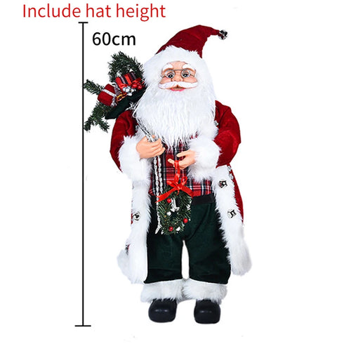 Large Santa Claus Merry Christmas Knit Doll