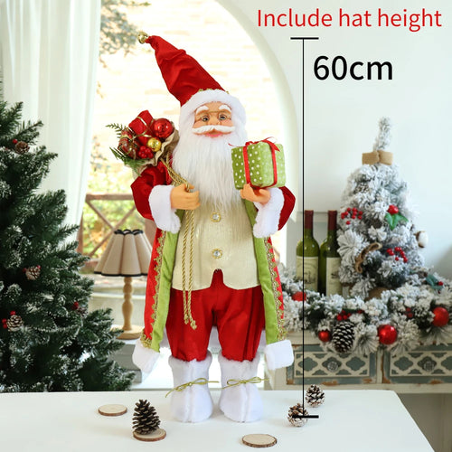 Large Santa Claus Merry Christmas Knit Doll