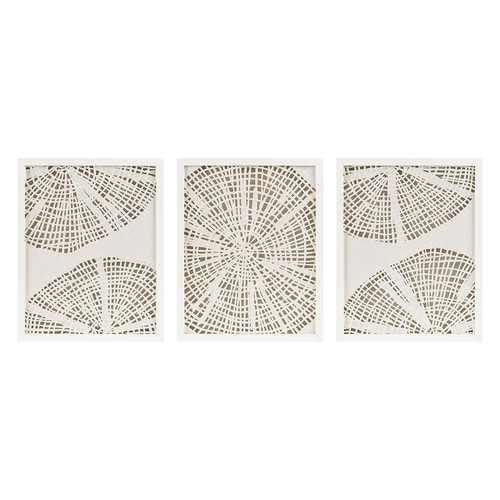 Framed Rice Paper 3-piece Relief Shadowbox Wall Decor Set - The Finishing Touch Decor