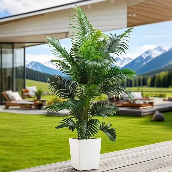 Pair of 2 Large 3ft Tall Artificial Palm Trees - The Finishing Touch Decor