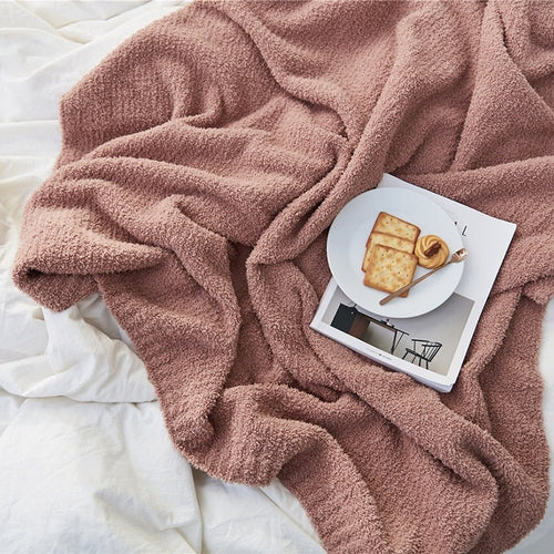 Cozy Knit Microfiber Soft Throw Blanket - color Variety - The Finishing Touch Decor