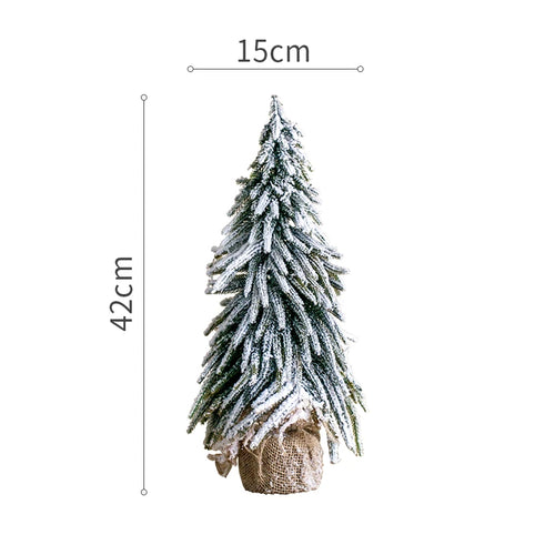 Christmas Tree Desktop Decoration Artificial Cedar Silver Fir Festival Decor Landscaping Home Decor Floor Large Christmas Trees