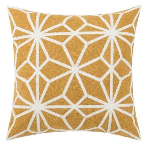 Yellow Green and Blue Floral Fish Motif Maximalist Embroidered Throw Pillows Covers - The Finishing Touch Decor