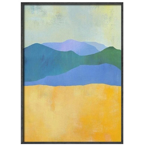 Vivid Color "Mountain Sunrise" on Canvas Print Modern Wall Art - The Finishing Touch Decor