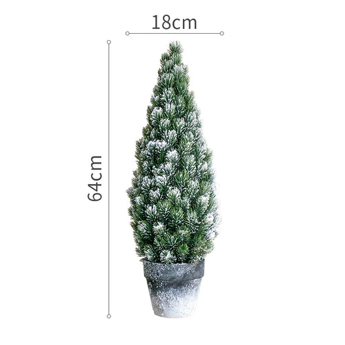 Christmas Tree Desktop Decoration Artificial Cedar Silver Fir Festival Decor Landscaping Home Decor Floor Large Christmas Trees