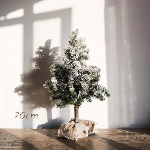Christmas Tree Desktop Decoration Artificial Cedar Silver Fir Festival Decor Landscaping Home Decor Floor Large Christmas Trees