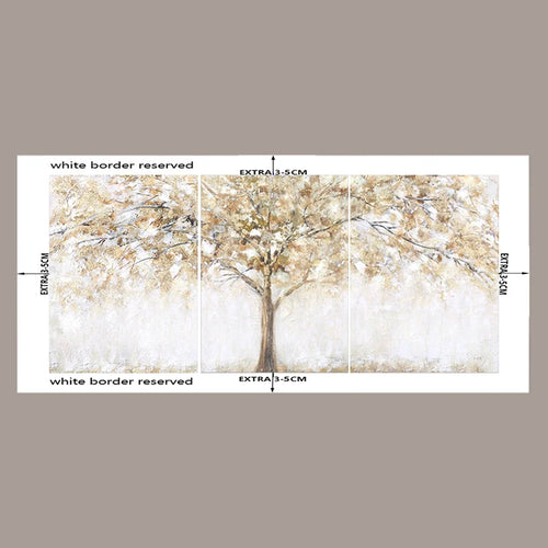 Divided 3 Piece Landscape Tree Painting Canvas Prints - The Finishing Touch Decor