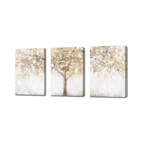 Divided 3 Piece Landscape Tree Painting Canvas Prints - The Finishing Touch Decor