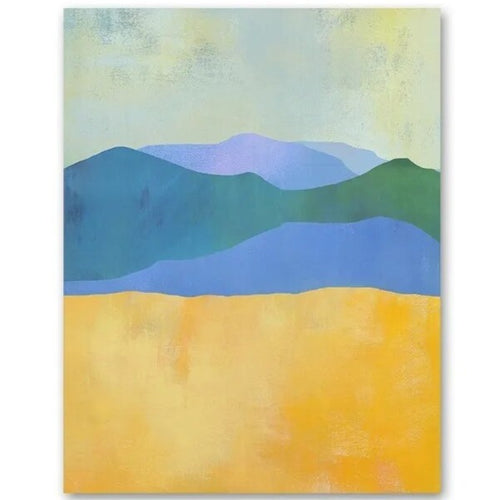 Vivid Color "Mountain Sunrise" on Canvas Print Modern Wall Art - The Finishing Touch Decor