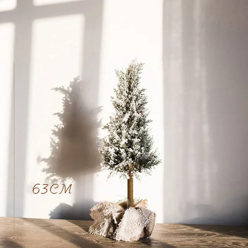 Christmas Tree Desktop Decoration Artificial Cedar Silver Fir Festival Decor Landscaping Home Decor Floor Large Christmas Trees